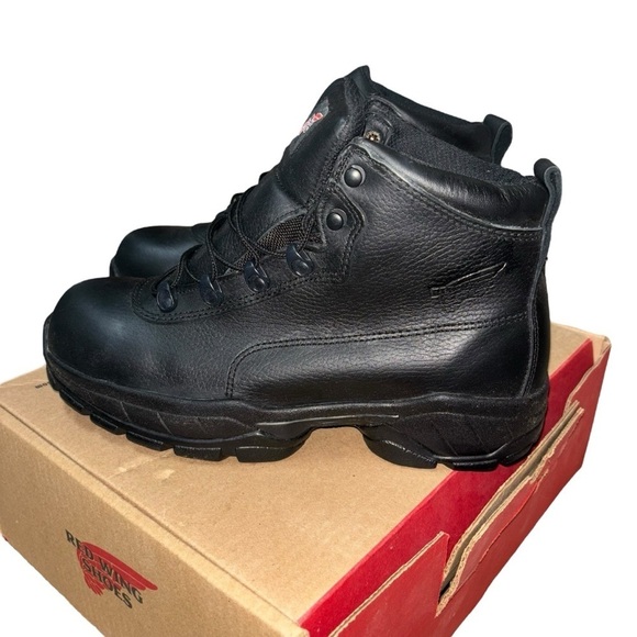 Red Wing Men's Size 8.5 Safety Work Boots Steel Toe Slip & Oil Resistant #6680 - Picture 6 of 8